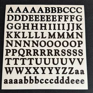 New Creative Memories Large ABC/123 Classic Letters Sets 4 Black are available